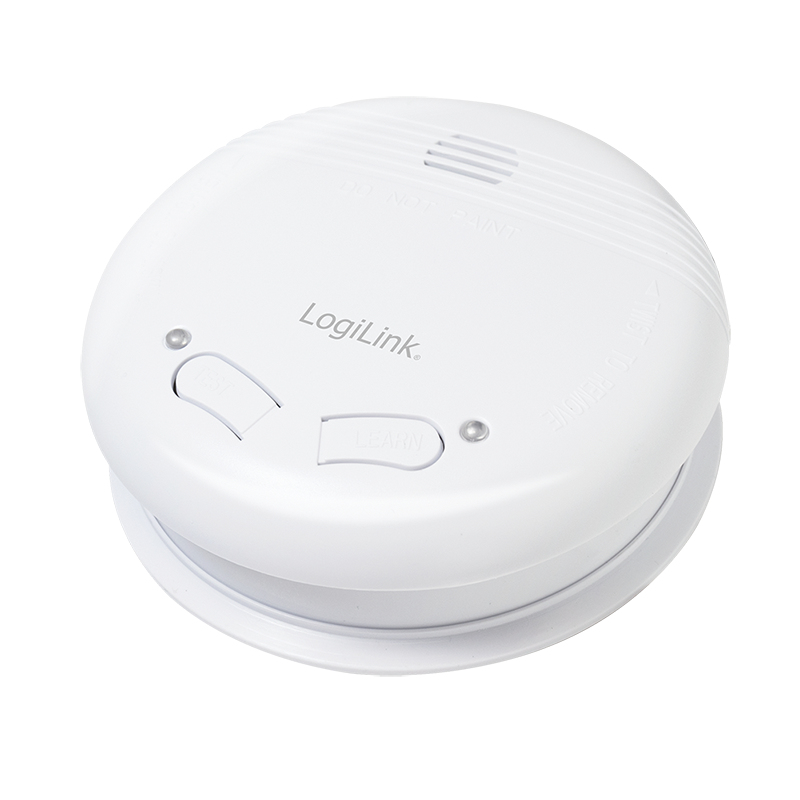 LogiLink SC0014 smoke detector Photoelectrical reflection detector Interconnectable Wireless