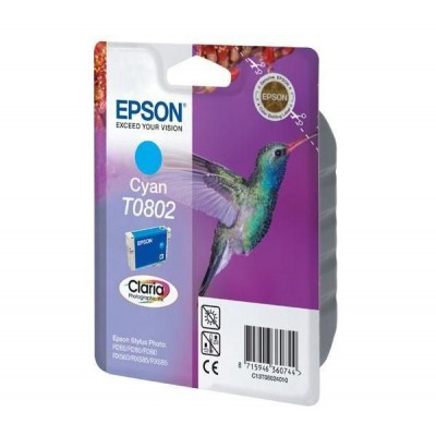 Epson T0802 Ink Cartridge Cyan – image 2