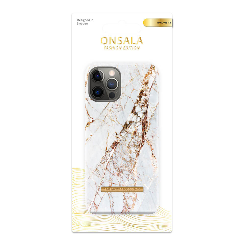 Onsala Mobil Case Soft White Rhino Marble iPhone 13 – image 2