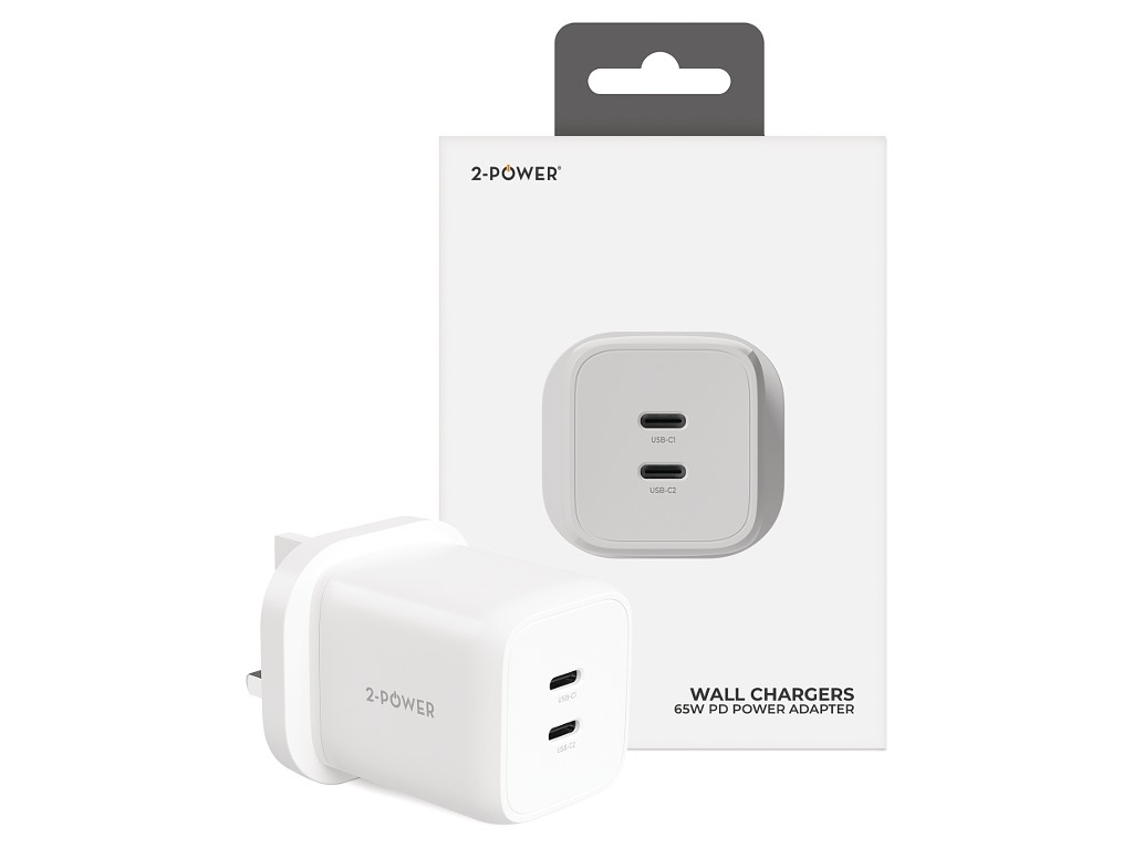 2-Power 2PWC65W02G-UK power adapter/inverter White – image 4