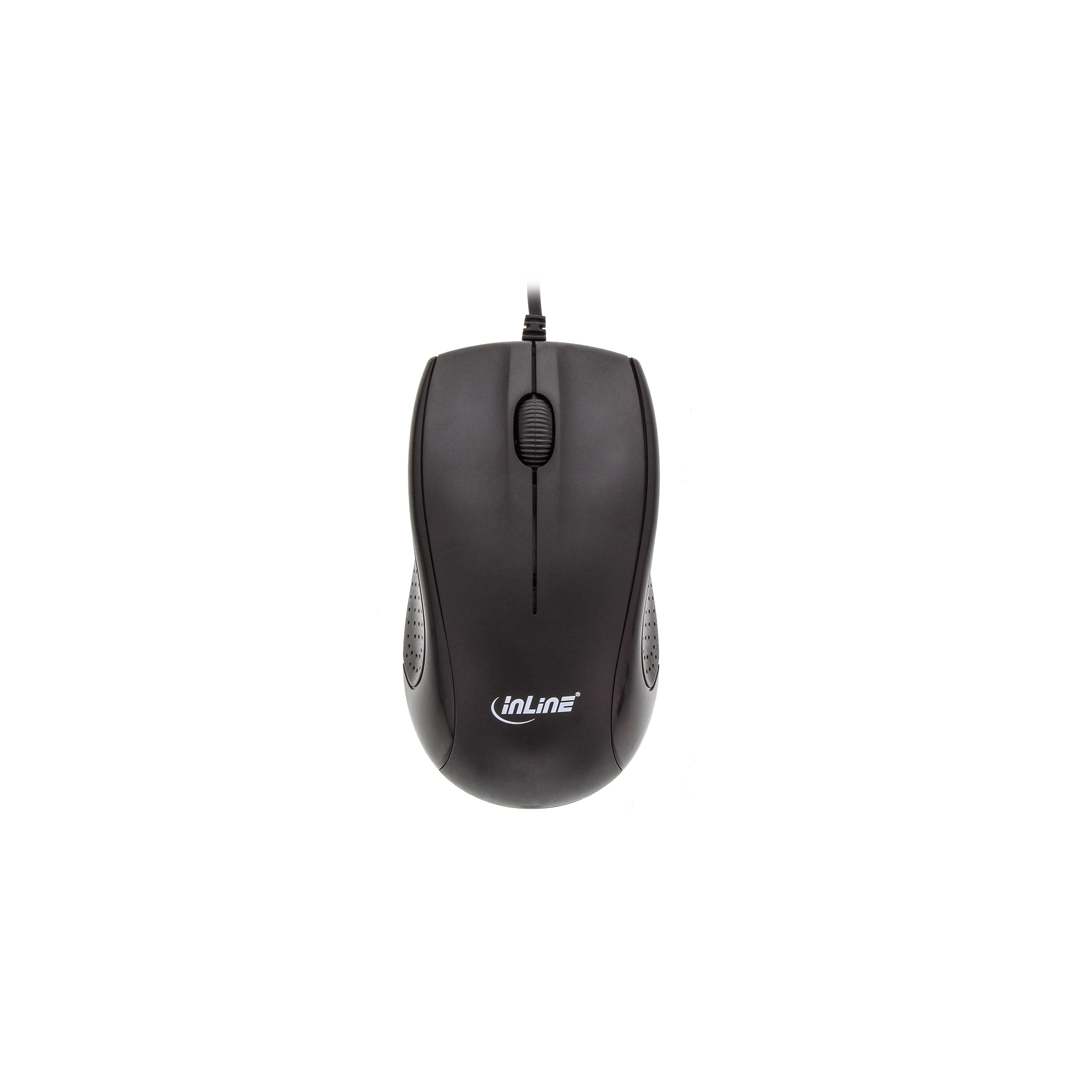 InLine Keyboard & Mouse Set USB Cable German layout optical 1200dpi black – image 3