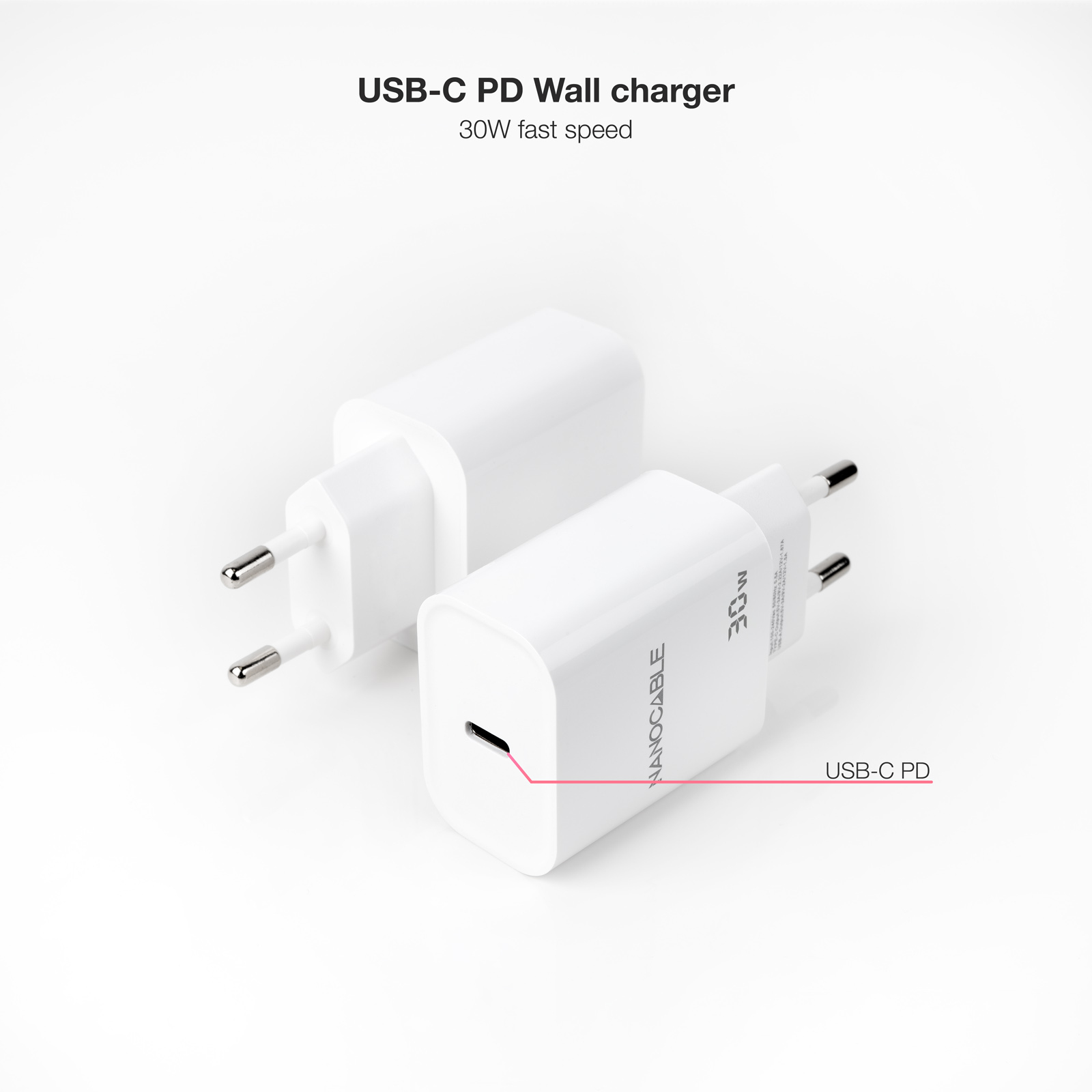 Nanocable 10.10.2009 mobile device charger Universal White AC Indoor – image 2