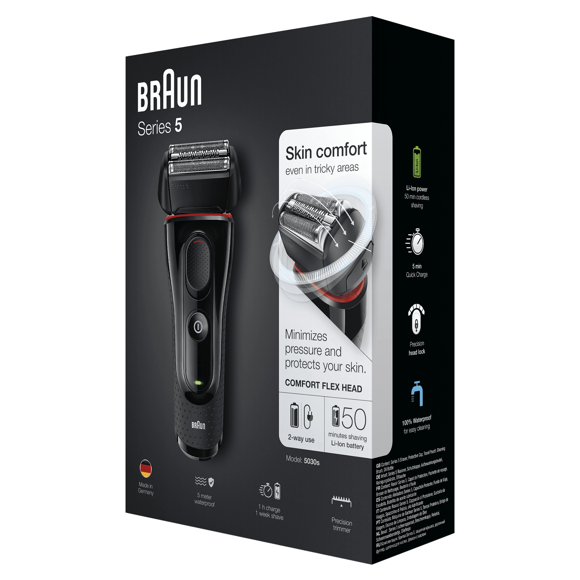Braun 81615572 men's shaver Foil shaver Trimmer Black, Red – image 4
