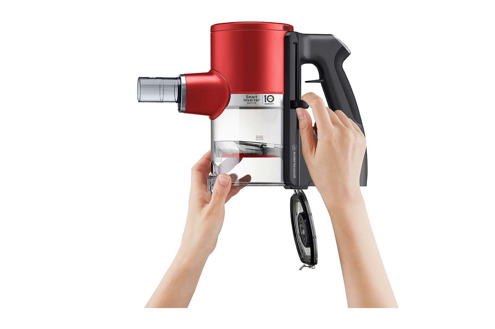 LG A9K-SLIM1R stick vacuum/electric broom 2-in-1 stick vacuum Battery Dry HEPA Bagless Red – image 6