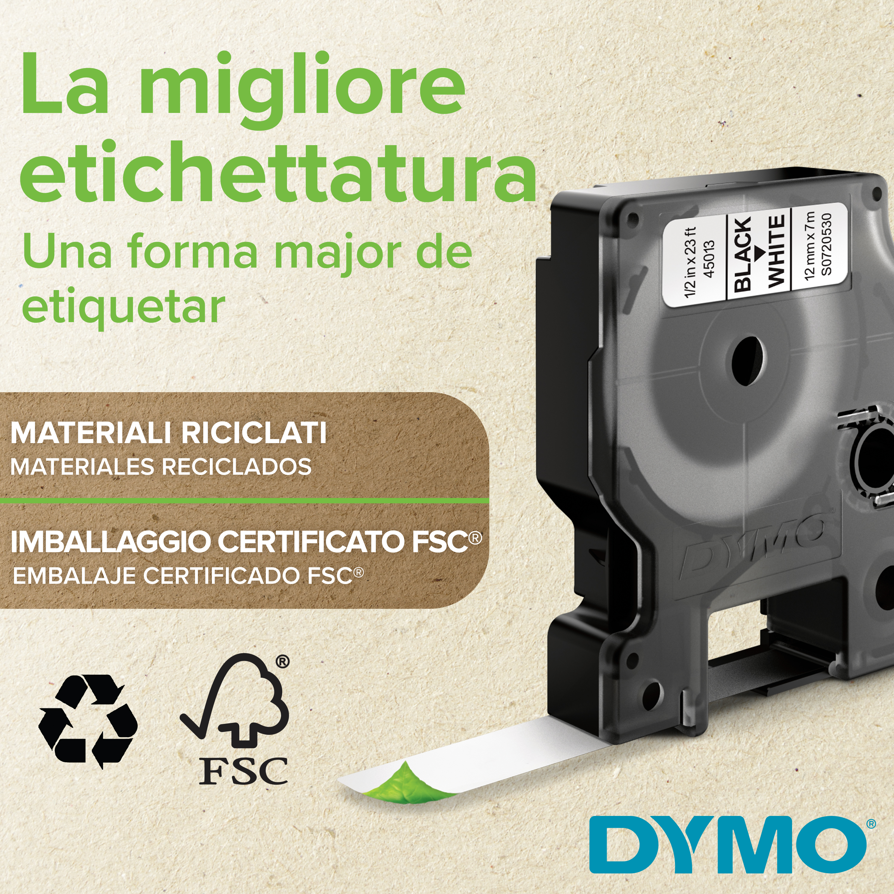 D1 - NASTRO D1 6MMX7M NERO/TRASPA NASTRO D1 6MMX7M NERO/TRASPA - S0720770A - S0720770A - Miniatura 3
