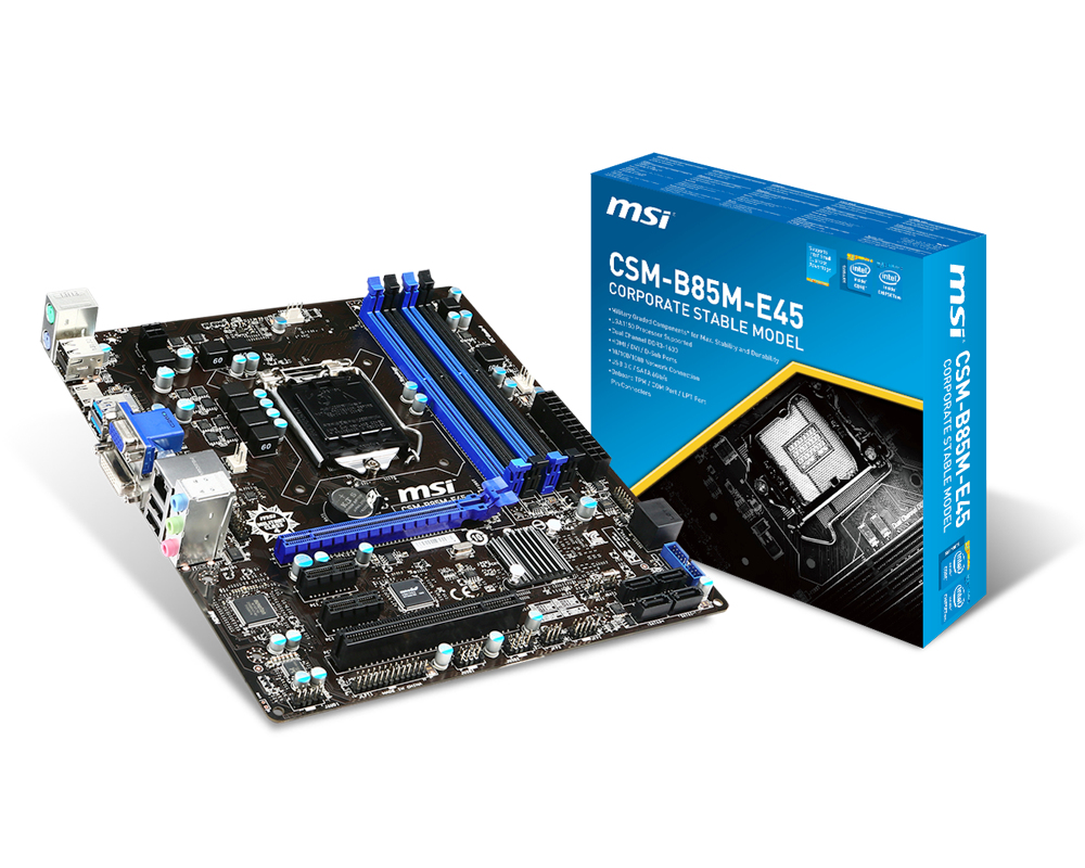 MSI CSM-B85M-E45 Intel® B85 LGA 1150 (Socket H3) micro ATX – image 5