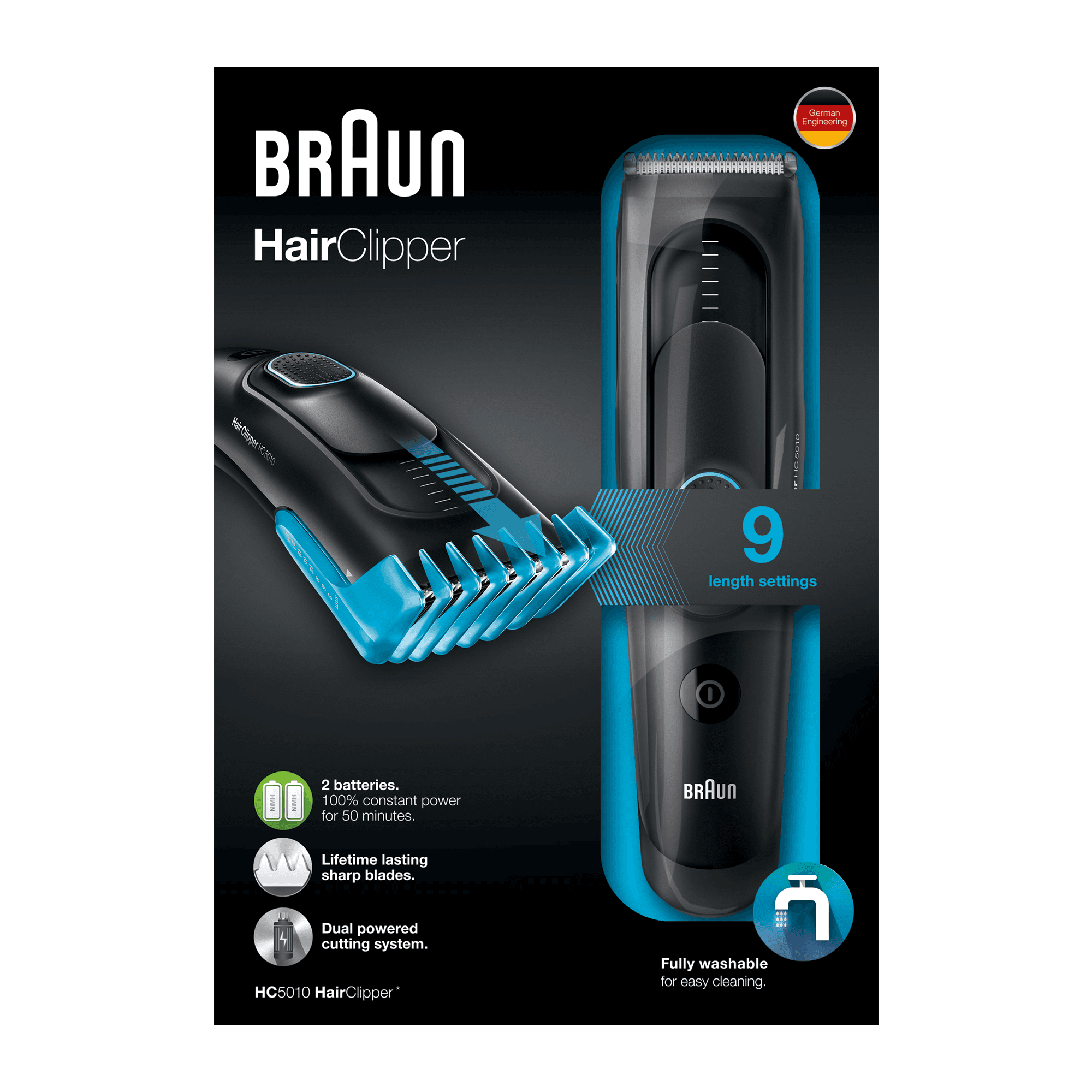 Braun 81517336 hair trimmers/clipper Black, Blue 9 Nickel-Metal Hydride (NiMH) – image 2