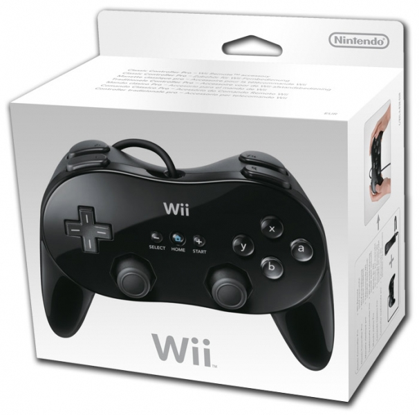 Nintendo AC-CWPB Gaming Controller Black Gamepad Analogue / Digital Wii – image 1