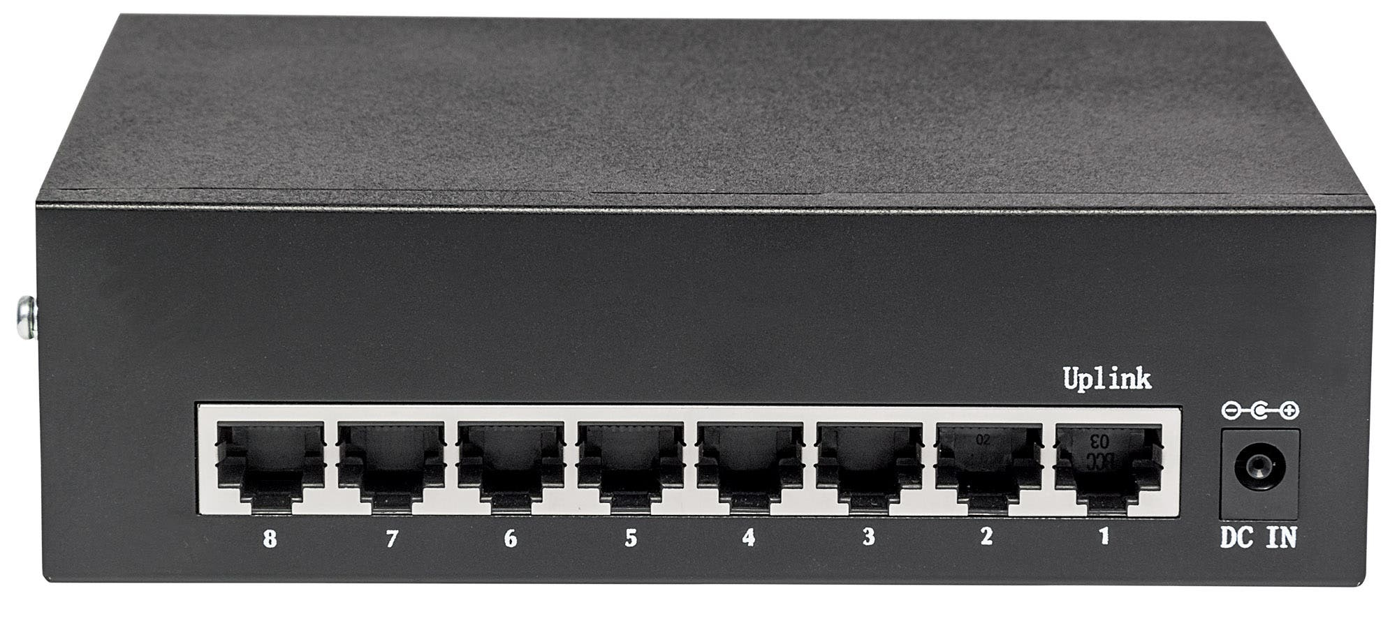 Intellinet 8-Port Gigabit Ethernet PoE+ Switch, IEEE 802.3at/af Power over Ethernet (PoE+/PoE) Compliant – image 6