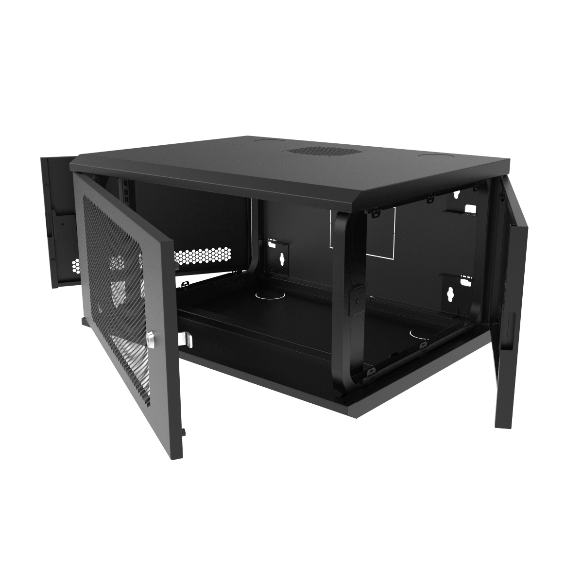 Vertiv GL06WMFP-B-00 rack cabinet 6U Wall mounted rack Black – image 4