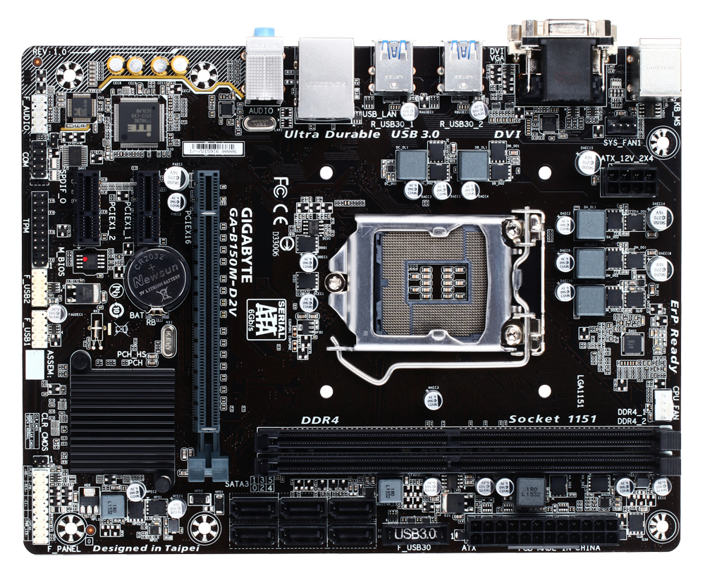 GIGABYTE GA-B150M-D2V rev. 1.0 – image 2