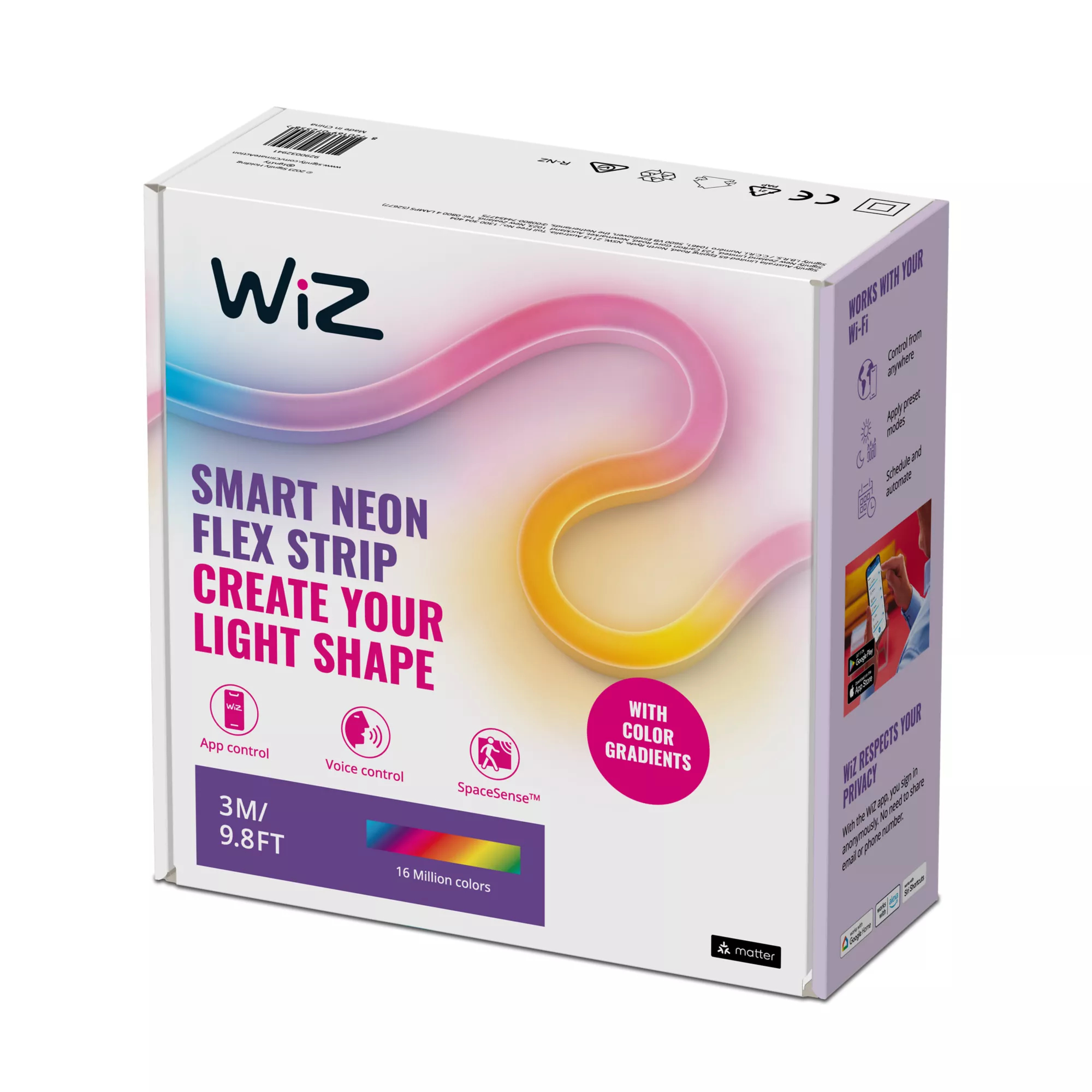 WiZ 8720169072558 smart lighting Smart strip light Wi-Fi/Bluetooth – image 3