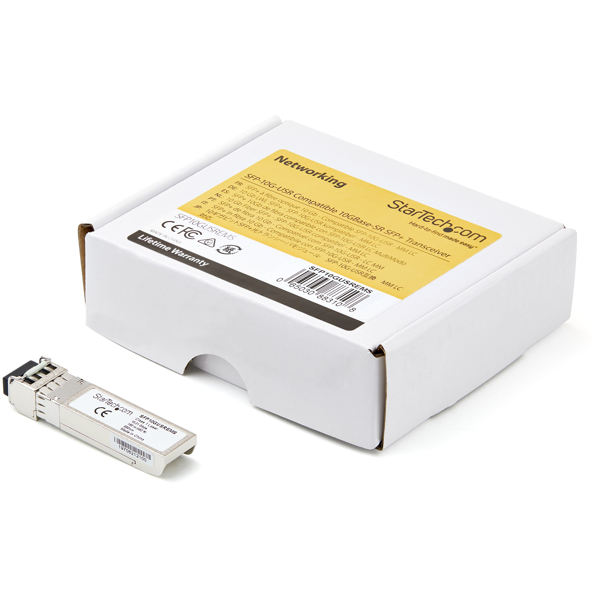 StarTech.com Dell EMC SFP-10G-USR Compatible SFP+ Module - 10GBASE-SR - 10GbE Multimode Fiber MMF Optic Transceiver - 10GE Gigabit Ethernet SFP+ - LC 150m - 850 – image 5