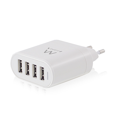 Ewent EW1216 mobile device charger Universal White AC Indoor – image 1