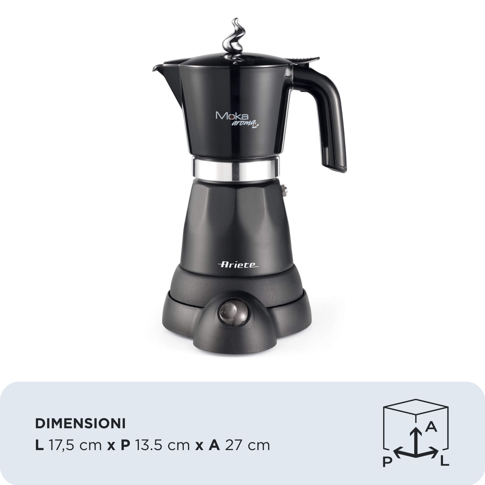 Ariete 1368 Moka Aroma, Electric Moka Pot, 4/6 cups – image 4