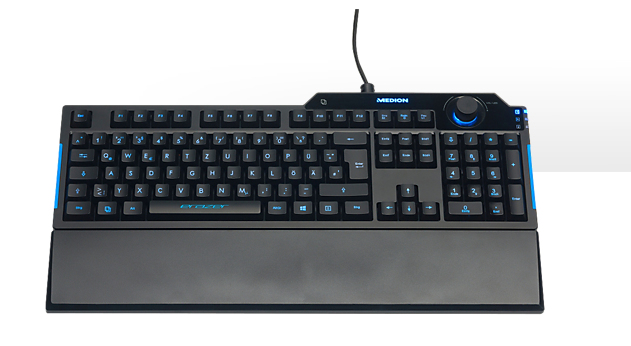 MEDION P81101 keyboard Gaming USB QWERTY US International Black