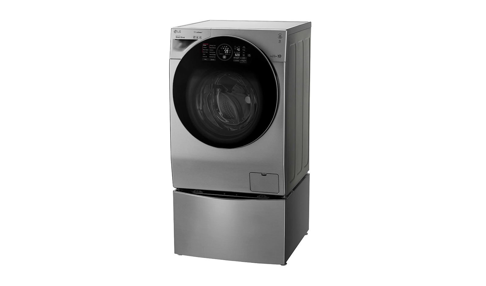 LG FH6G1BCHK6N/F8K5XNK4 washer dryer Freestanding Front-load Silver – image 2