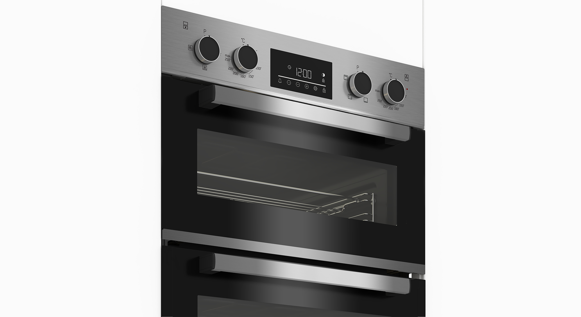 Beko BBDQF22300X 90cm Built-In Double Fan Oven with Touch Control LED Timer – image 2