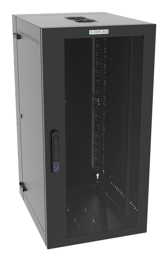 Vertiv VR Rack GL48WMCMM-B-SE-AF-CM rack cabinet 25U Wall mounted rack Black – image 1