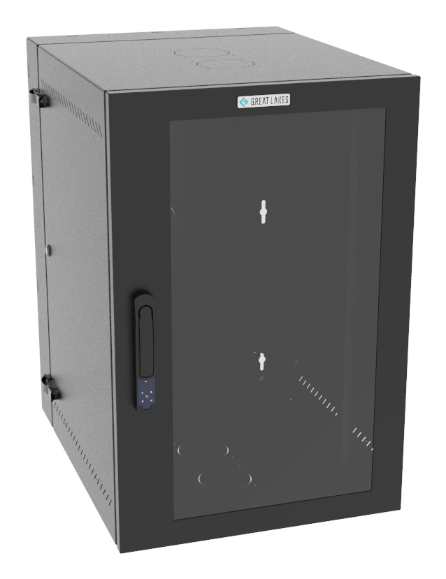 Vertiv VR Rack GL36WMCMP-B-SE-00-00 rack cabinet 19U Wall mounted rack Black – image 1