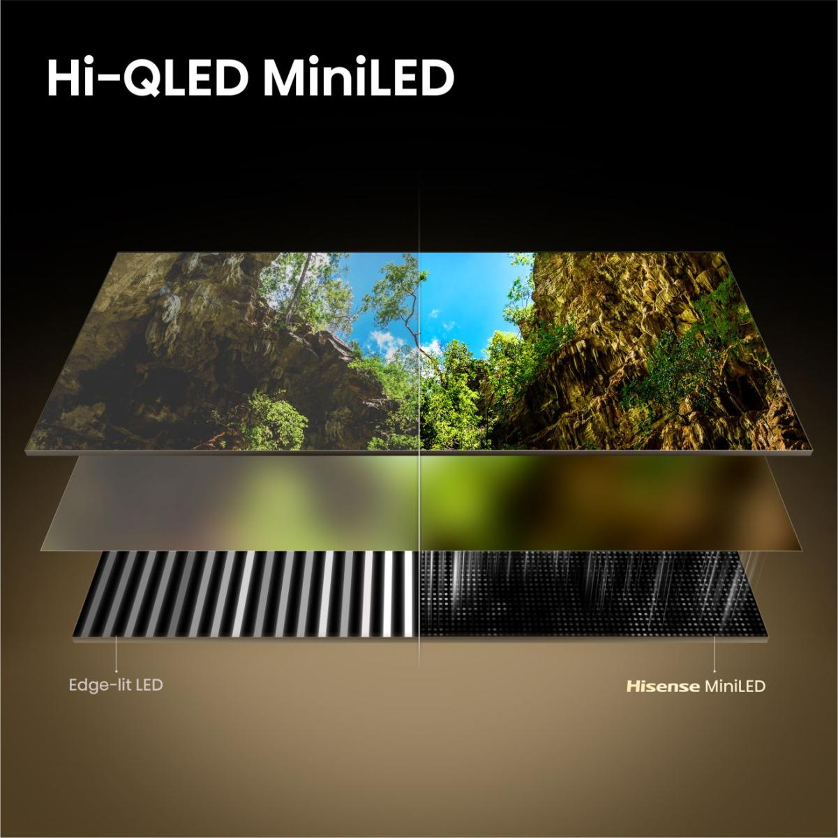 Hisense 50E8S TV QLED MiniLED 50 (126 cm) 4K UHD 3840x2160 144 Hz Caisson basses intégré Smart TV 3xHDMI 2.1 WiFi — photo 4
