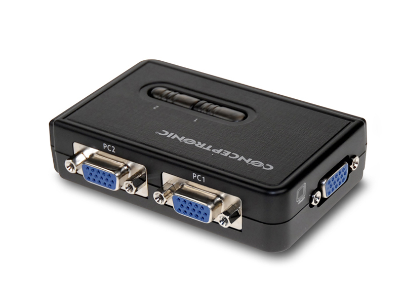 Conceptronic 2-ports PS2 KVM Switch + Audio – image 4