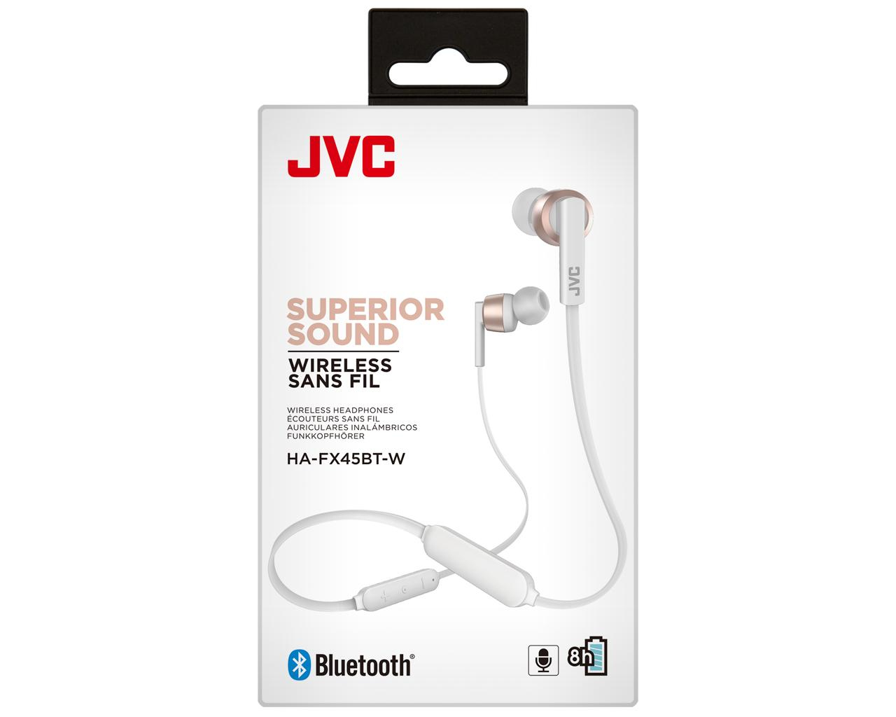 JVC HA-FX45BT-W Headphones Wireless Neck-band Calls/Music Micro USB Bluetooth White – image 7