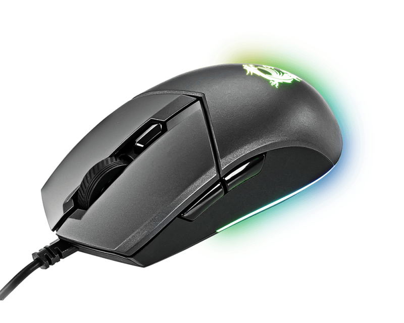 MSI CLUTCH GM11 RGB Optical Gaming Mouse '5000 DPI Optical Sensor, 6 Programmable button, Dual-Zone RGB, Symmetrical design, OMRON Switch with 10+ Million Click – image 4