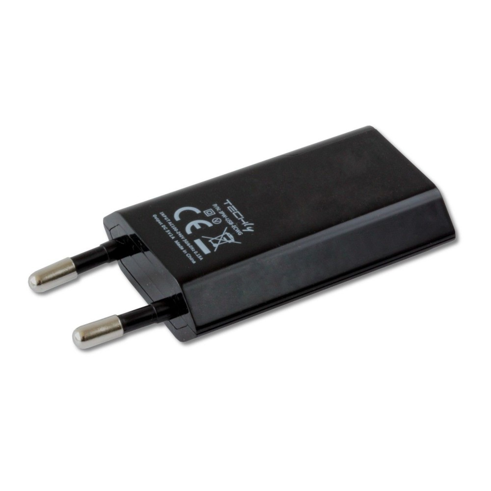 Techly Compact Charger USB 1A European Plug Black – image 6