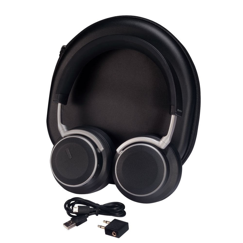 Lindy BNX-100 Headset Wired & Wireless Head-band Calls/Music Micro-USB Bluetooth Black, Silver – image 4