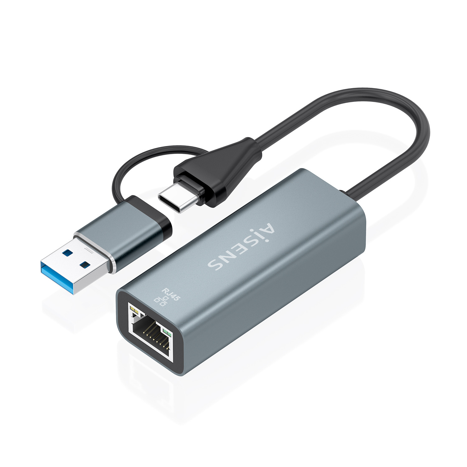 AISENS A109-1032 laptop dock/port replicator Wired USB 3.2 Gen 1 (3.1 Gen 1) Type-C Grey – image 1