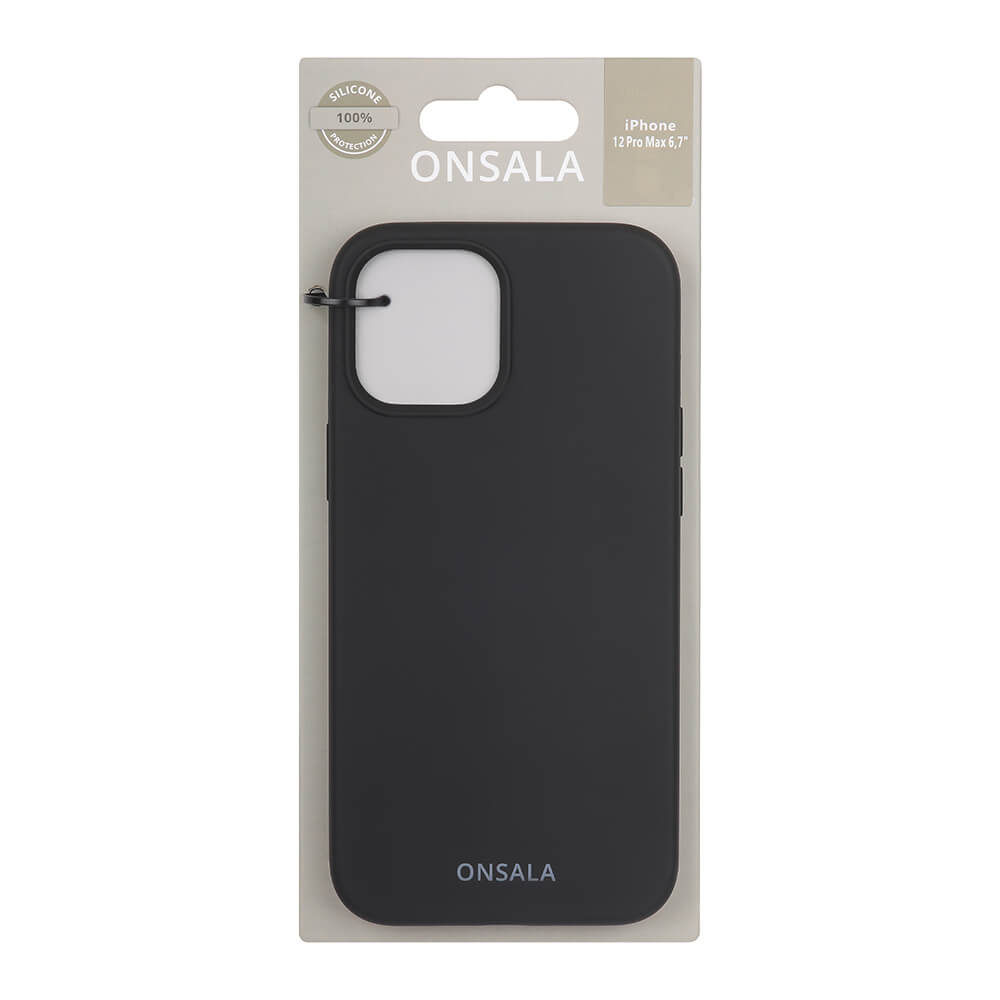 Onsala Phone Case Silicone Black - iPhone 12 Pro Max – image 2