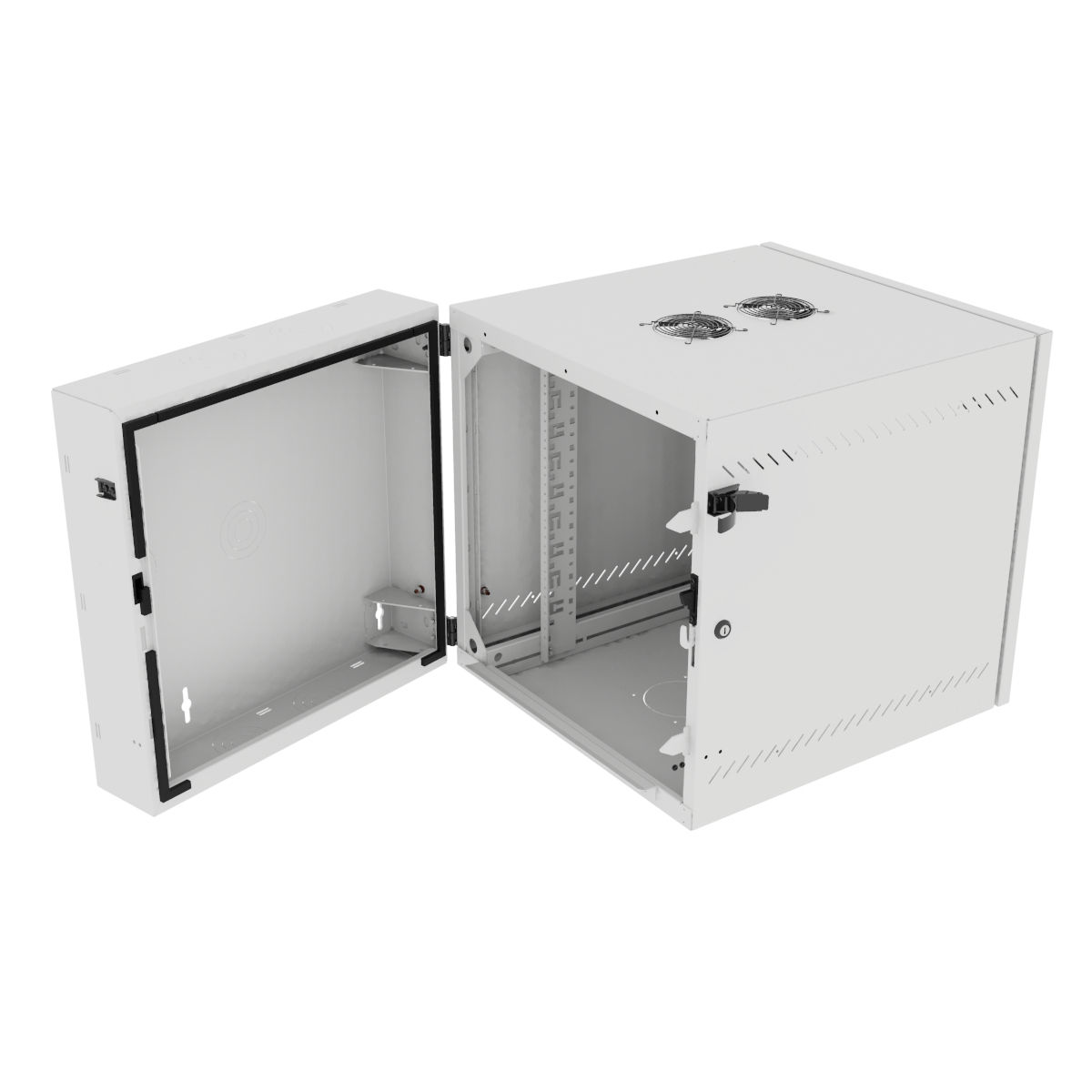 Vertiv VR Rack GL24WMCMP-W-SC-AF-00 rack cabinet 12U Wall mounted rack White – image 3