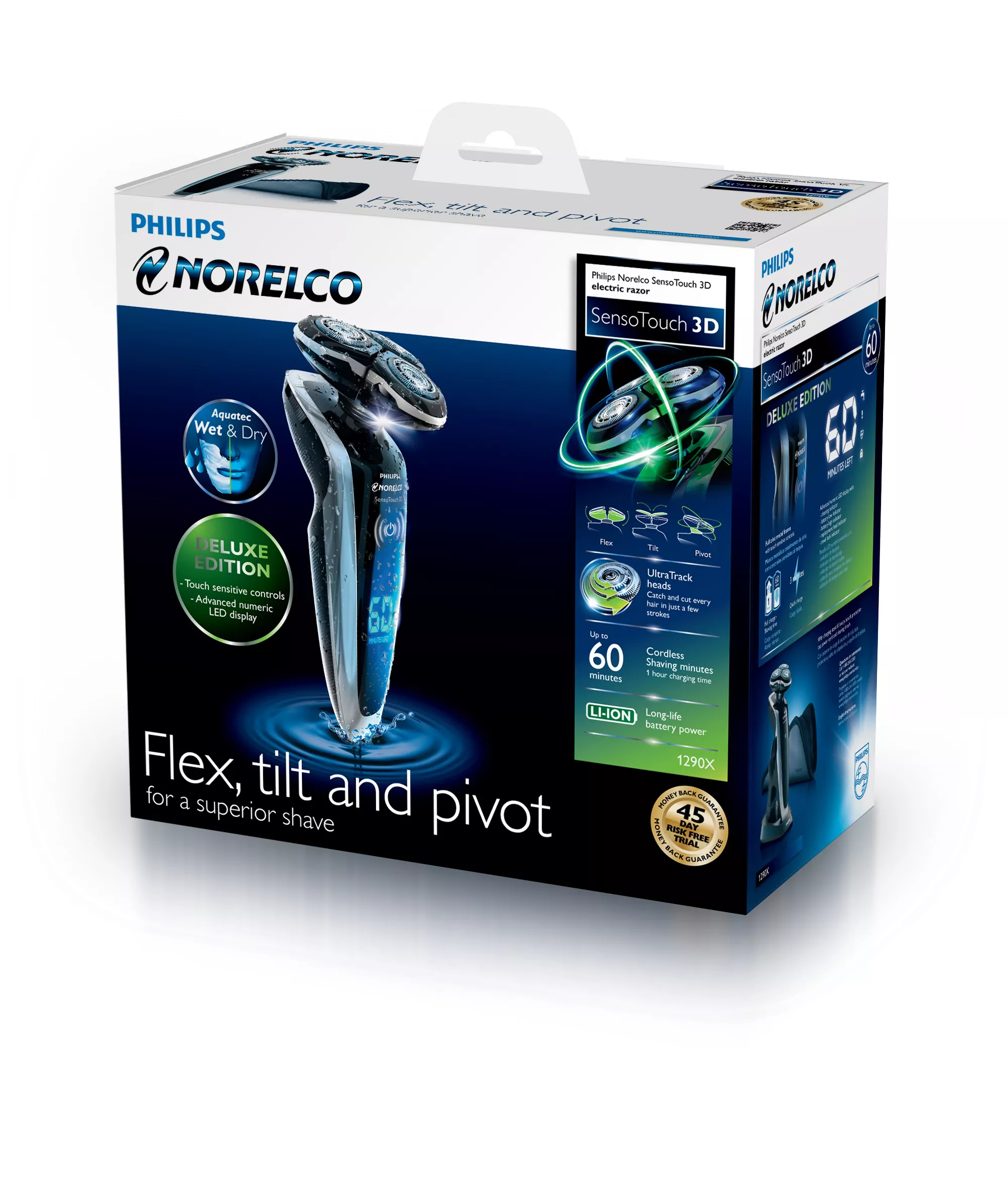 Philips Norelco SensoTouch 3D wet and dry electric razor 1290X/40 – image 2