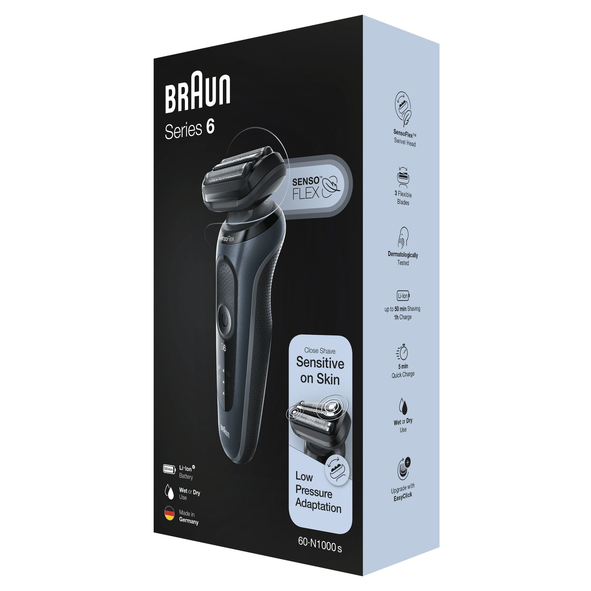 Braun Series 6 60-N1000s Foil shaver Grey – image 6