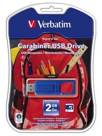 Verbatim 2GB Carabiner USB Drive – image 1