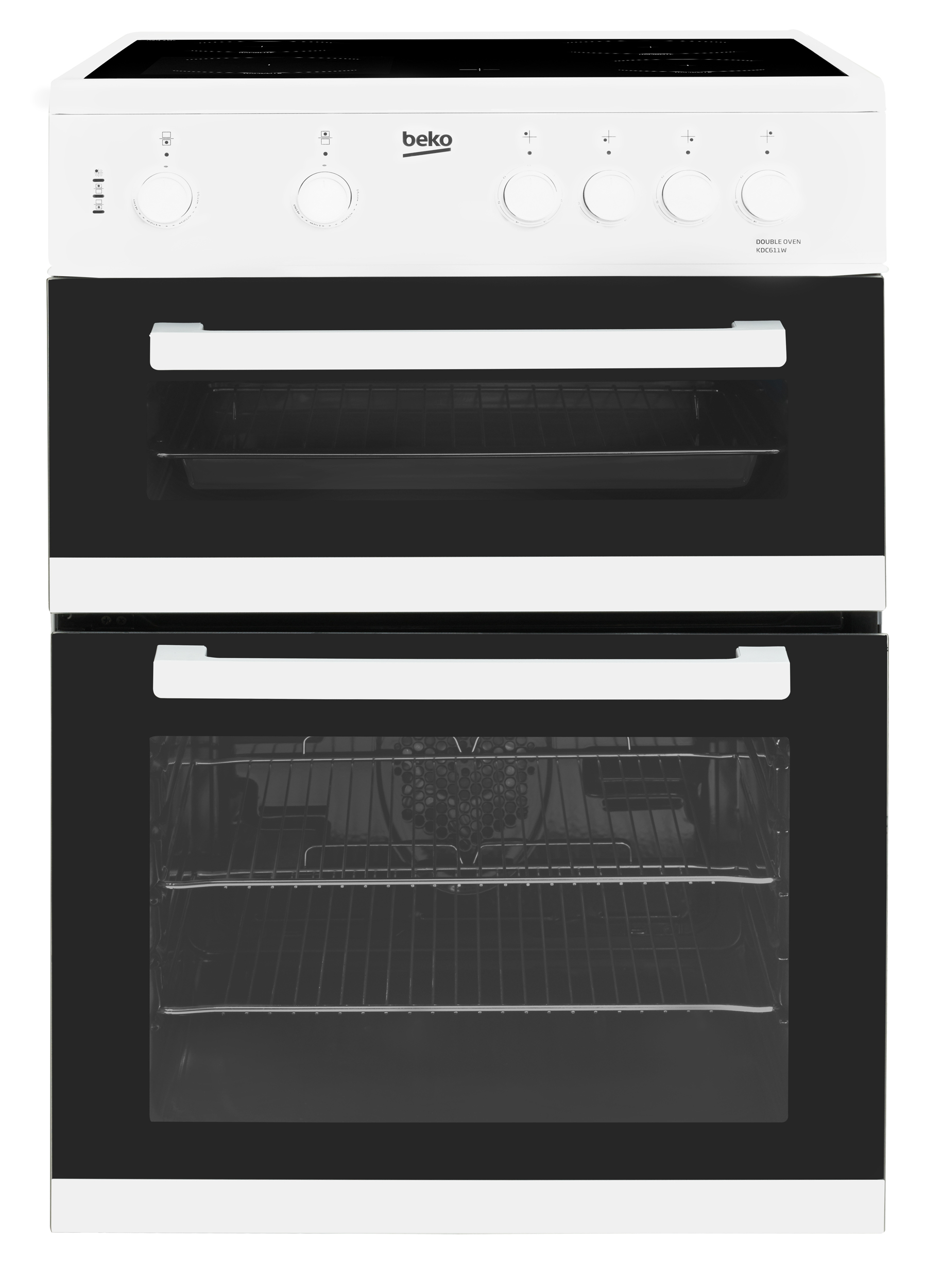 Beko KDC611W 60cm Double Oven Electric Cooker