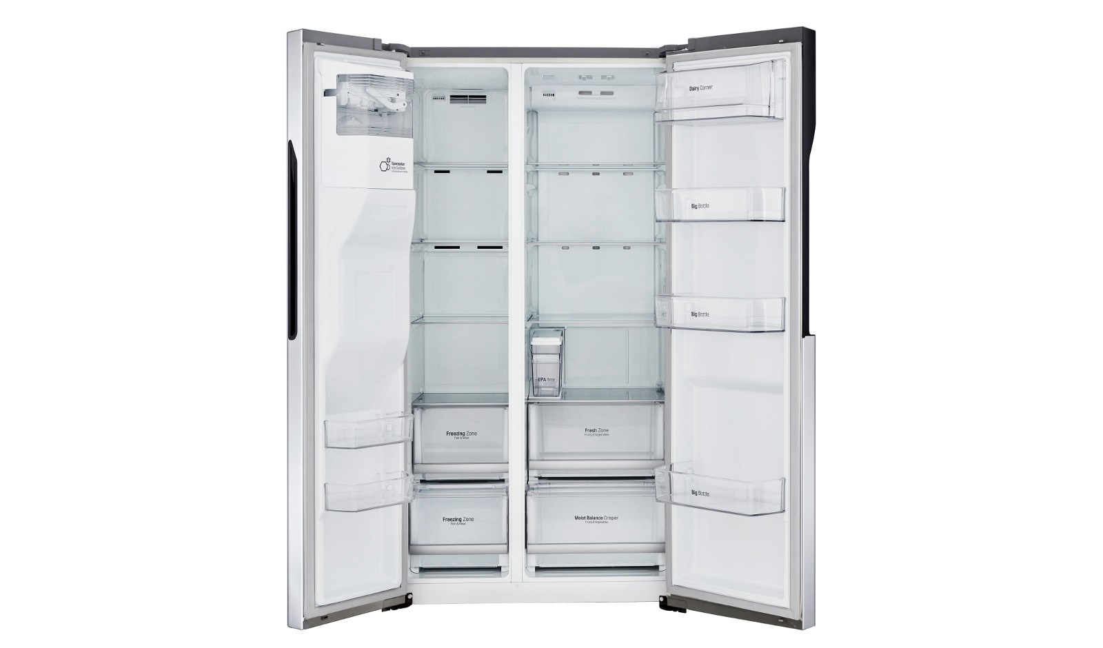 LG GSL561PZUZ side-by-side refrigerator Freestanding – image 2