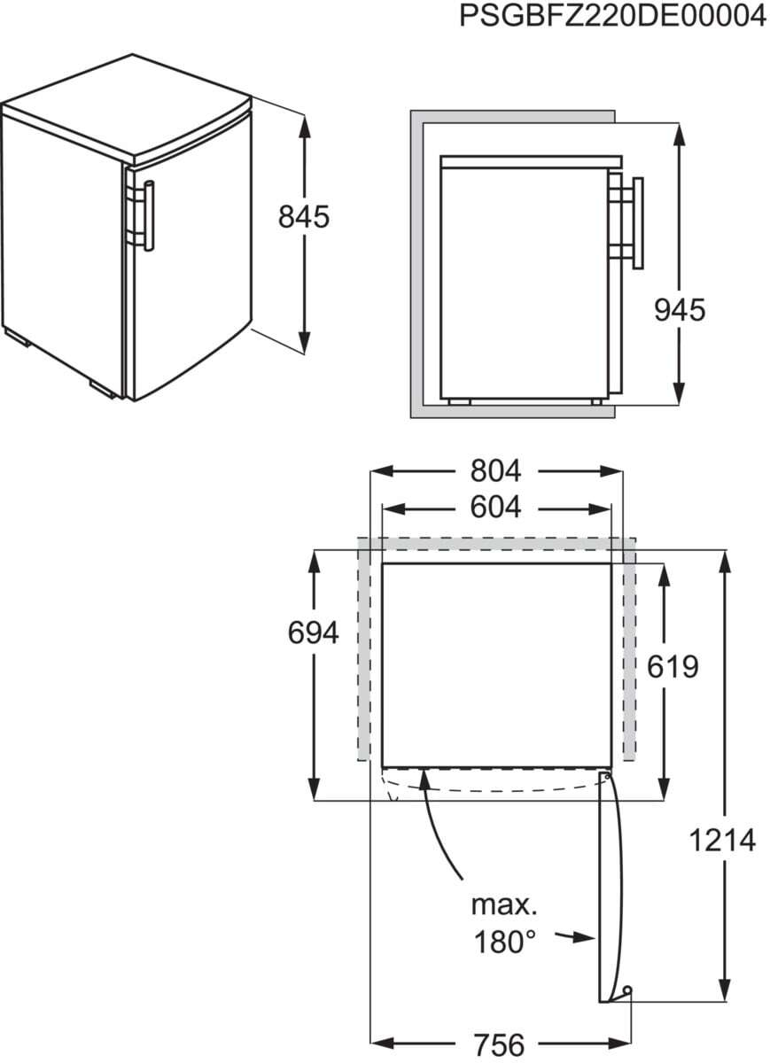AEG RTB415E2AW fridge Freestanding – image 4
