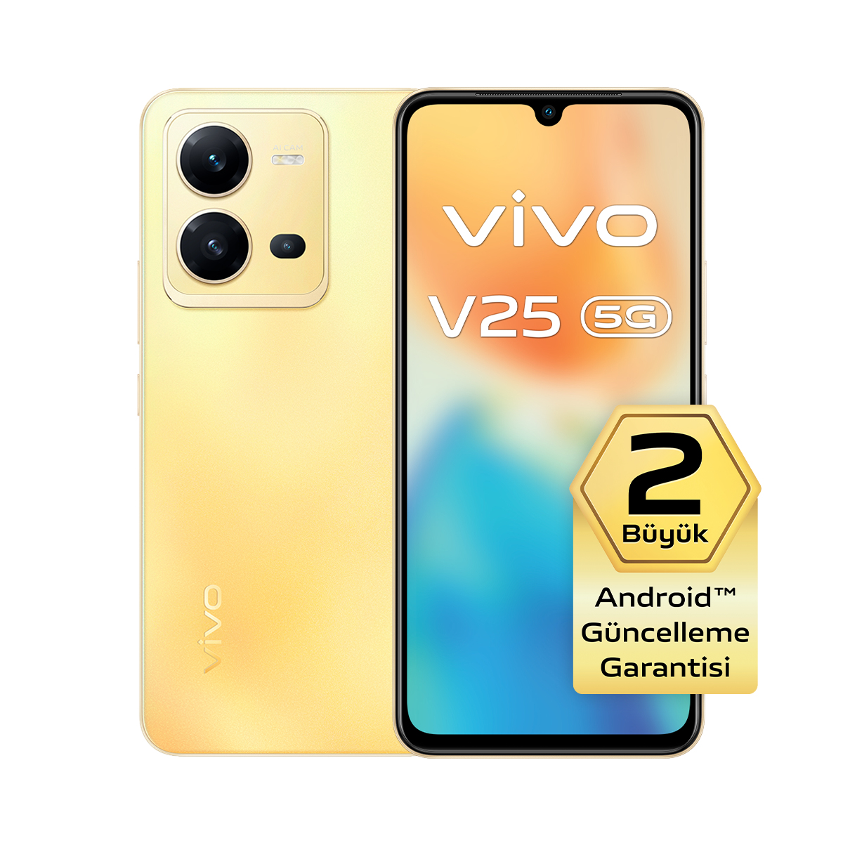 vivo V25 16.4 cm (6.44") Dual SIM Android 12 5G USB Type-C 8 GB 256 GB 4500 mAh Gold – image 1