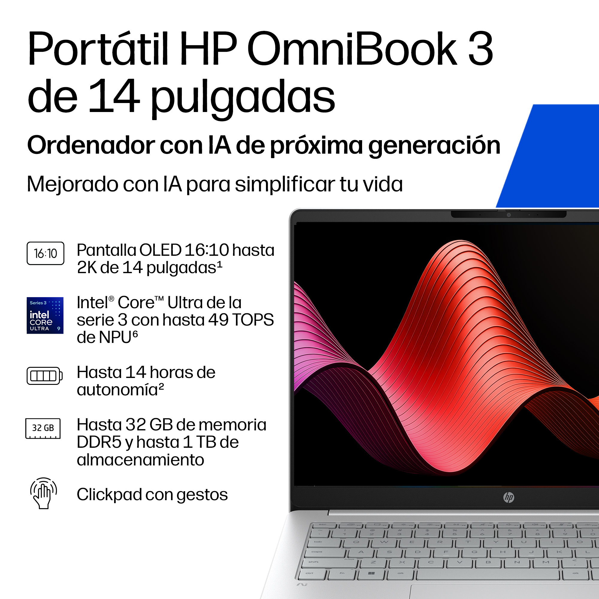 Portátil HP OmniBook 3 14-hs0002ns - imagen 3