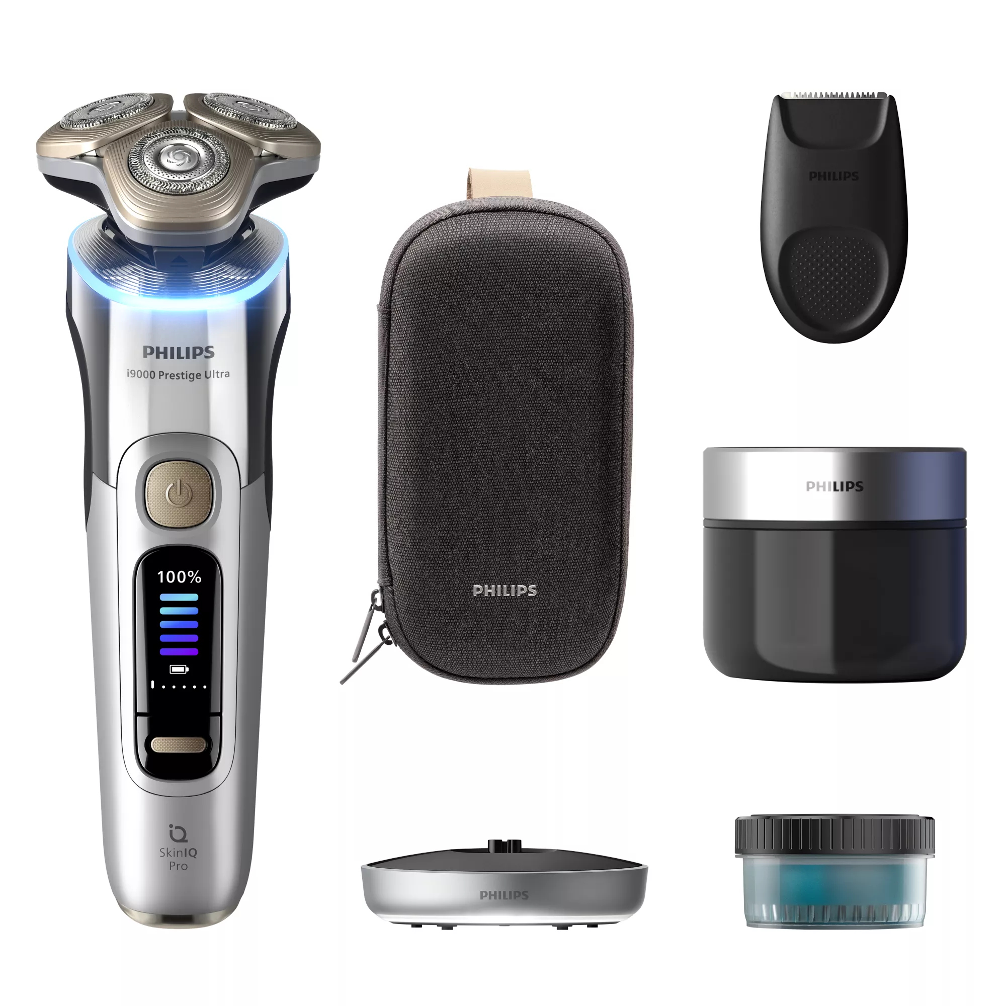 Philips Series i9000 Prestige Ultra i9000 Prestige Ultra XP9404/31 Wet and Dry Electric Shaver with SkinIQ Pro – image 1