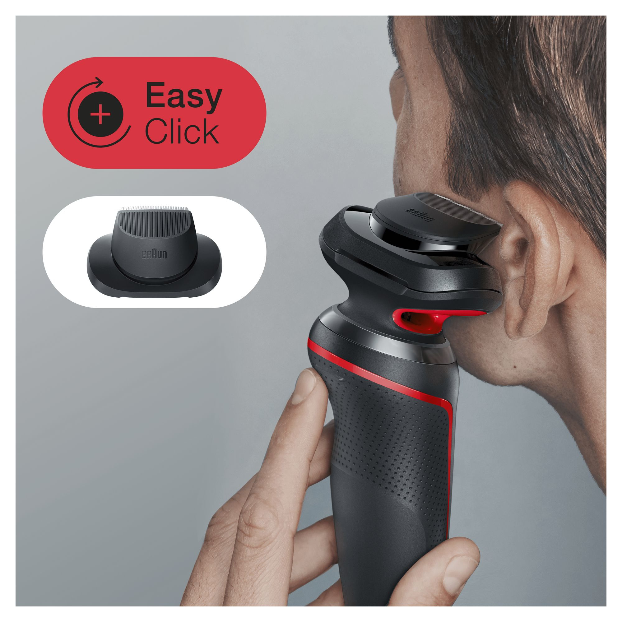 Braun Series 5 50-R1200s Foil shaver Trimmer Red – image 3