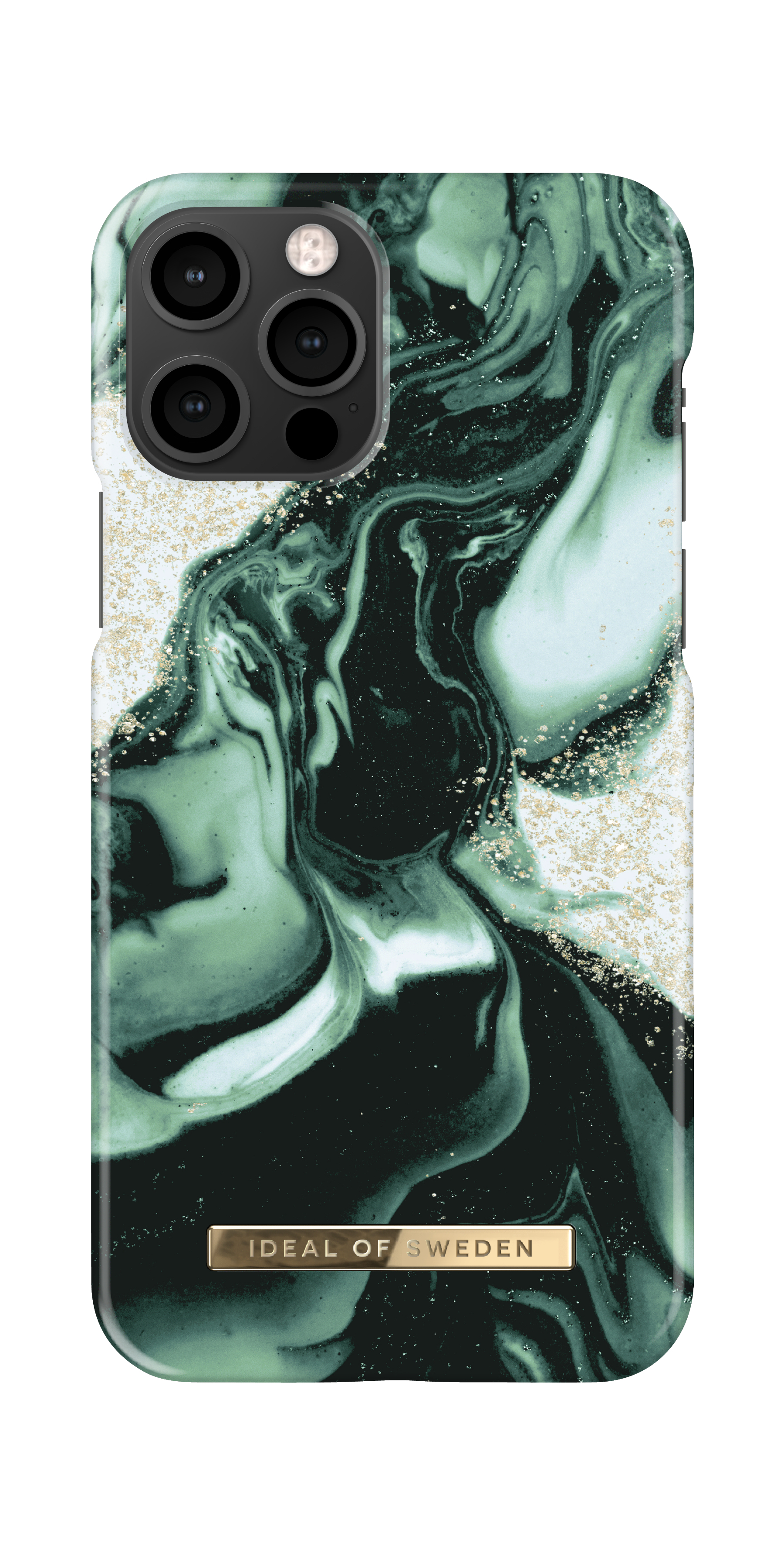 iDeal of Sweden Printed Case iPhone 12/12P Golden Olive Marb – image 4