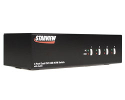 StarTech.com SV431DVIDGB KVM switch Black