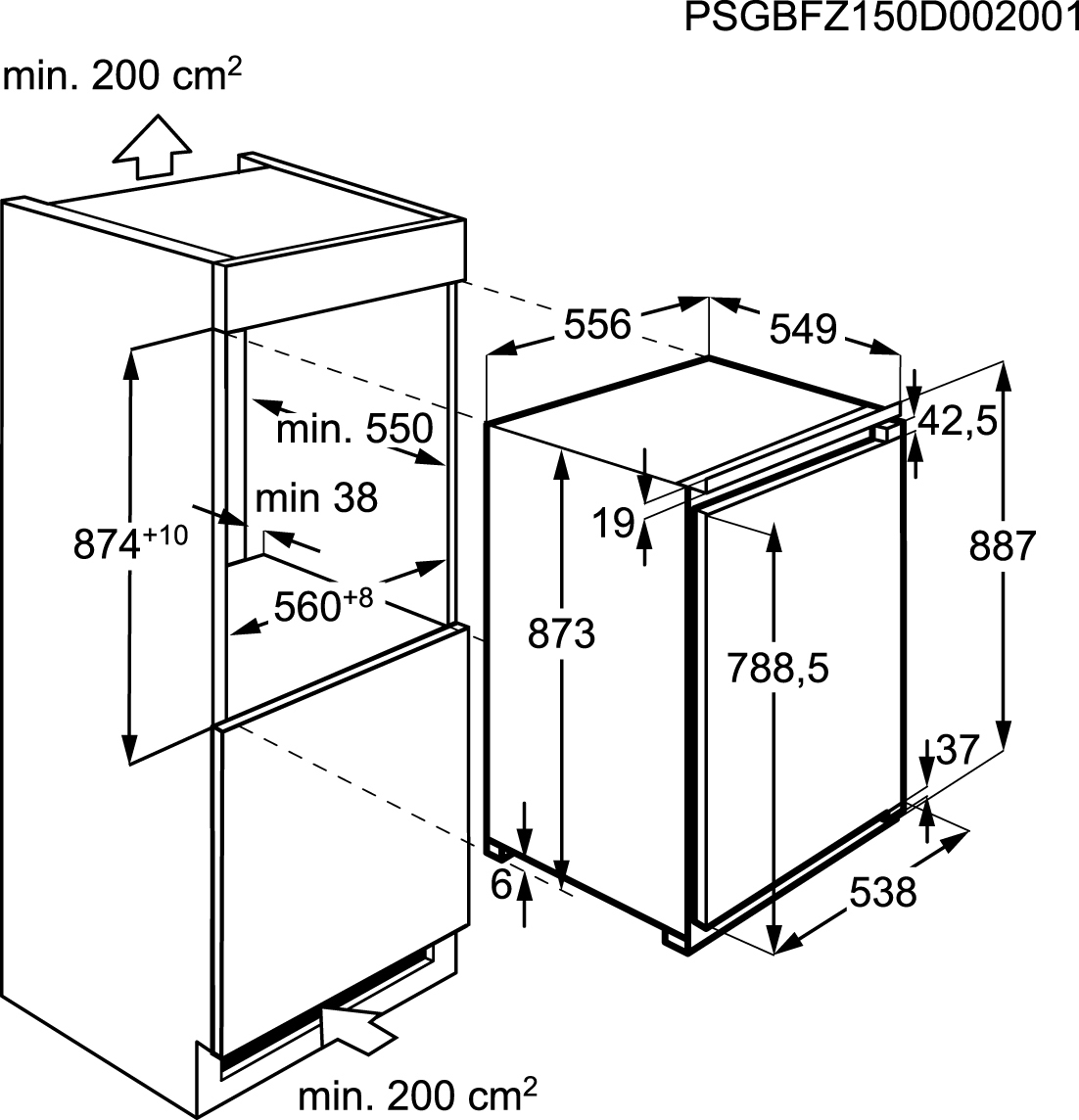 AEG AGS88800F1 Upright freezer Built-in – image 2