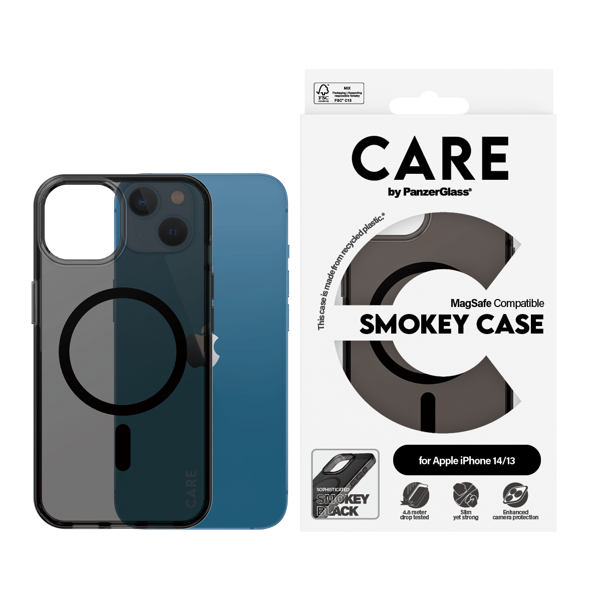 PanzerGlass CARE™ by PanzerGlass® Smokey Case w. Black MagSafe iPhone 14 | 13 – image 2