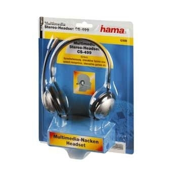 Hama CS-499 Headset Wired Neck-band Calls/Music Black, Silver – image 3