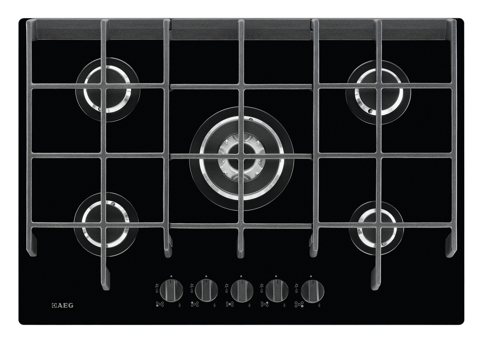 AEG HG775450VB Black Built-in Gas 5 zone(s)