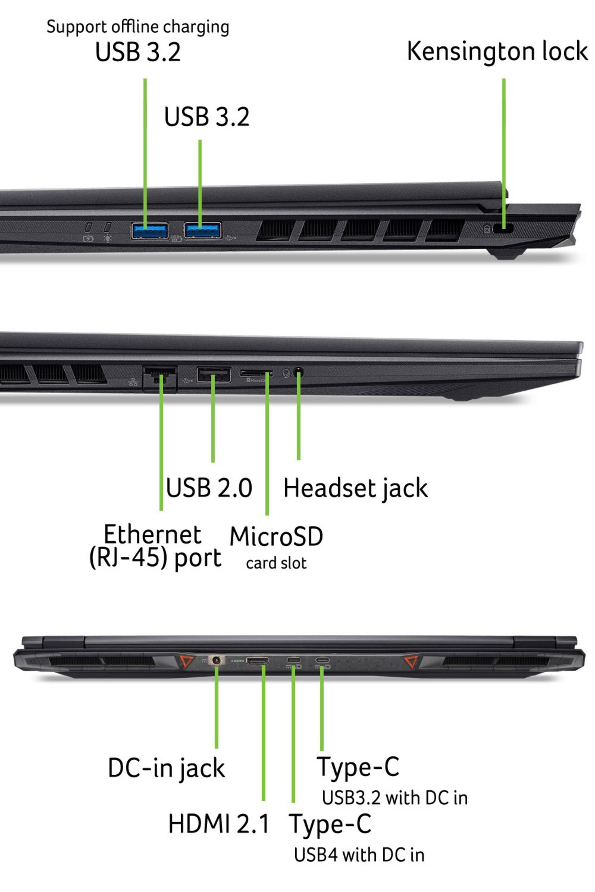 Acer Nitro 18 AI AMD AN18-61-R8Y7 Copilot+ PC AMD Ryzen™ AI 7 350 Laptop – image 4